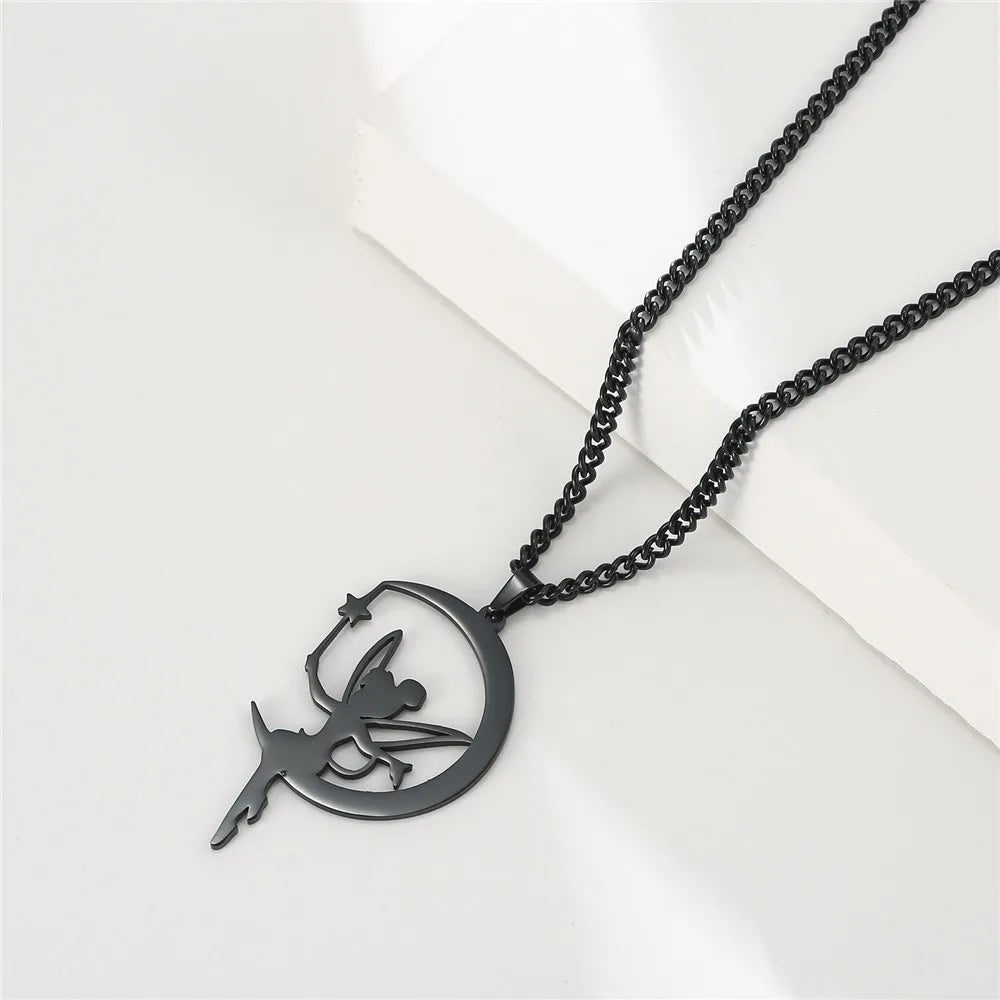 Moon Wings Elf Jewelry Necklace