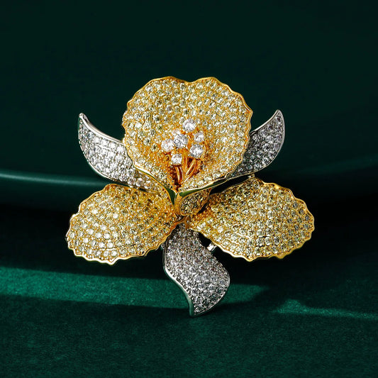 Corsage Color Orchid Brooch