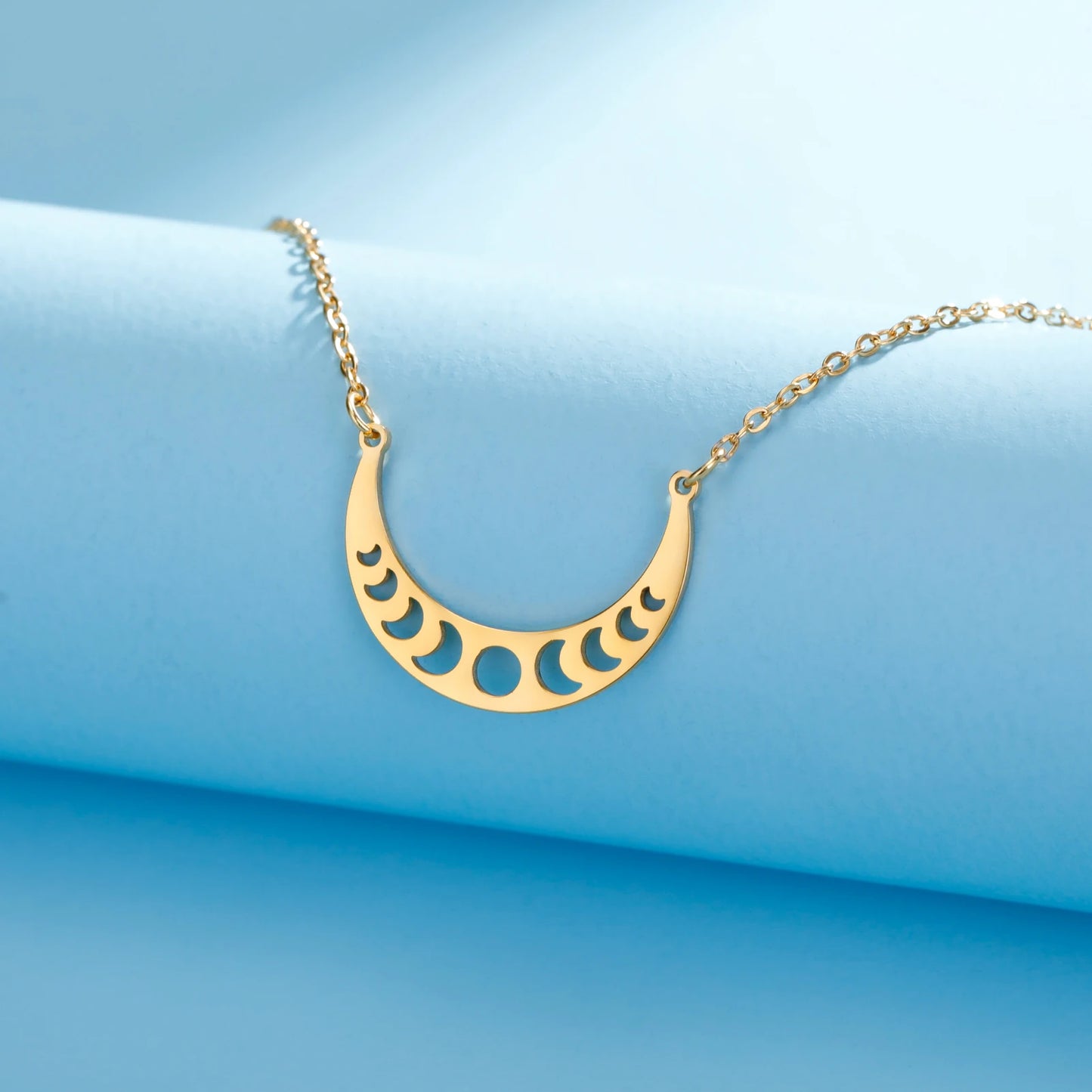 Stainless Steel Moon Necklace