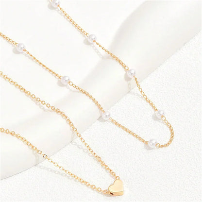 Love Heart Pearl Necklace