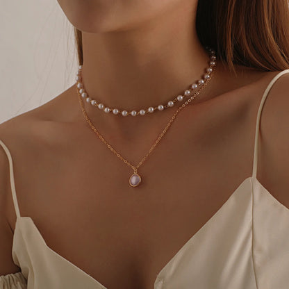 Love Heart Pearl Necklace