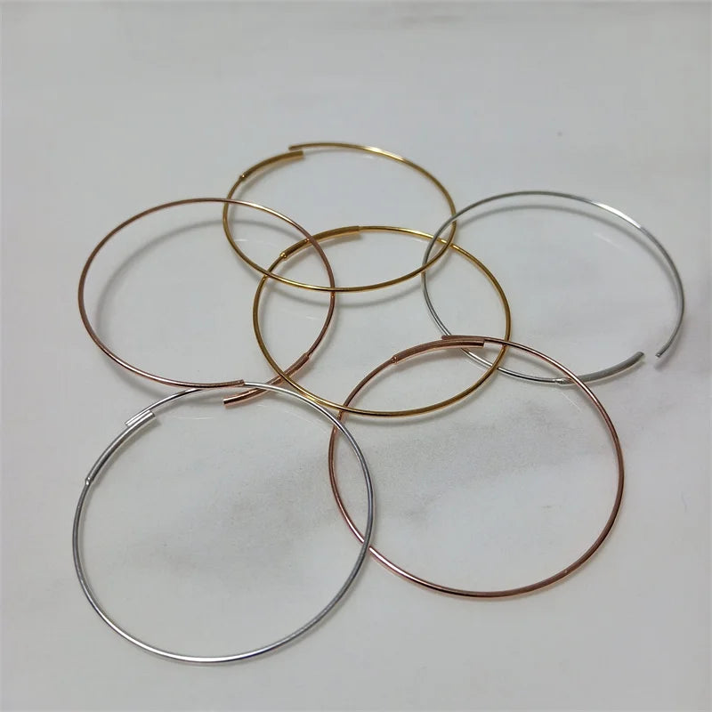 High-Quality Silver Hoop Earrings