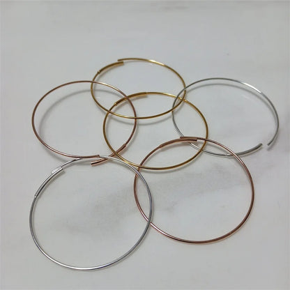 High-Quality Silver Hoop Earrings