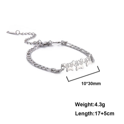 Stainless Steel Butterfly Bracelet