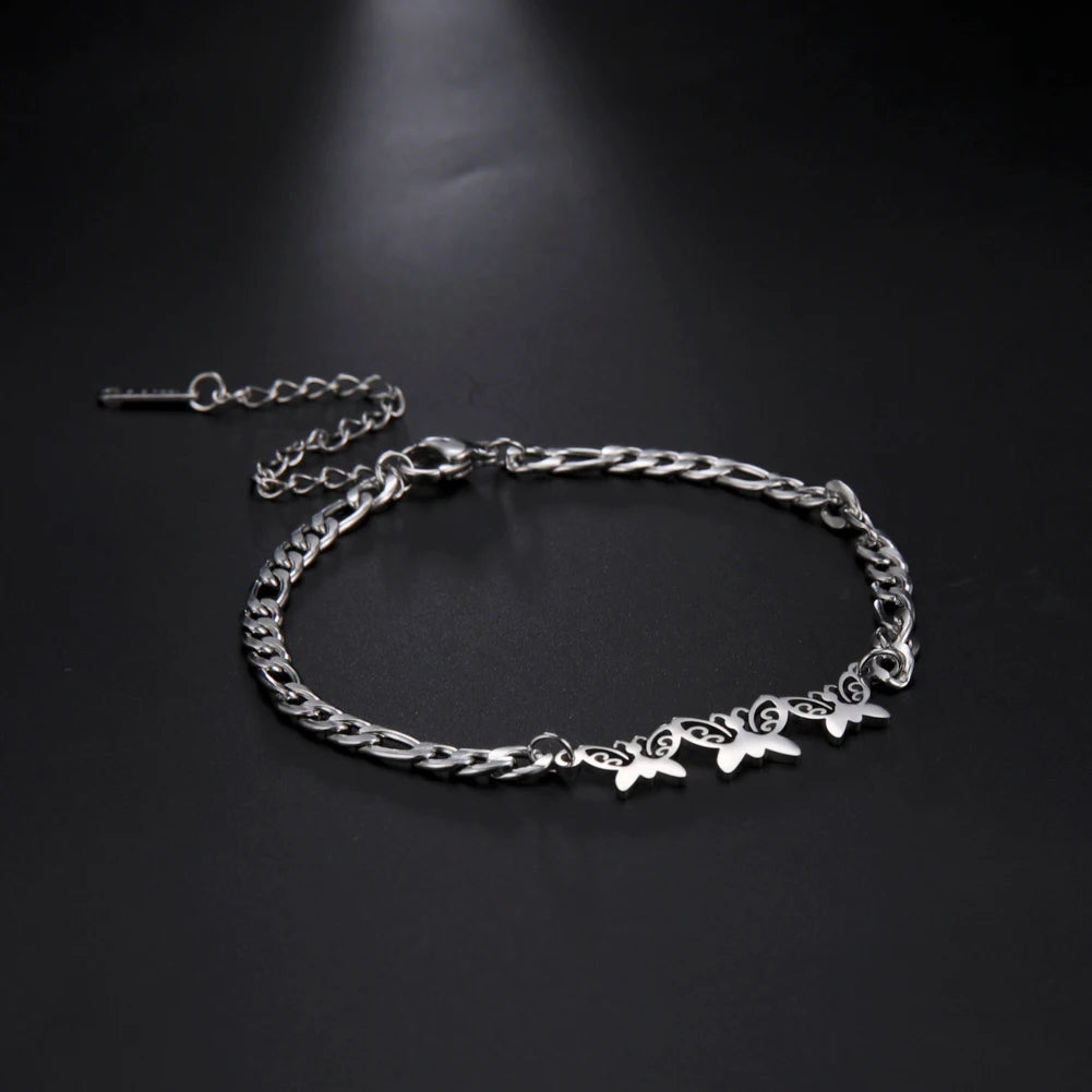 Stainless Steel Butterfly Bracelet