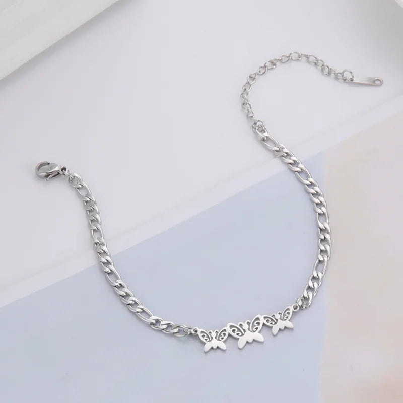 Stainless Steel Butterfly Bracelet