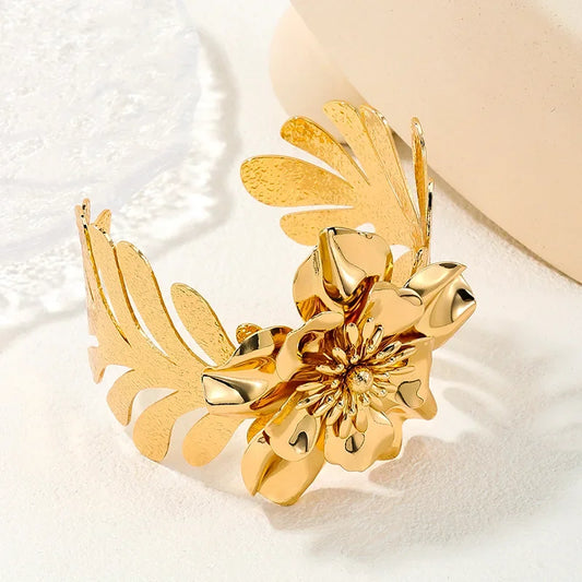 Trendy Leaf Flower Bracelet