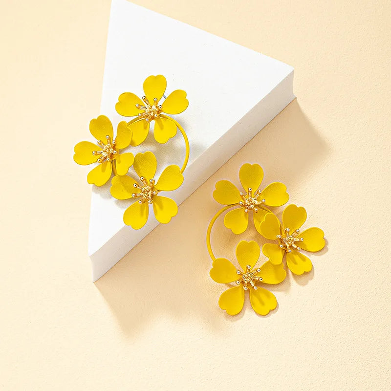 Retro Flower Earrings 