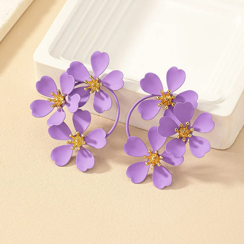 Retro Flower Earrings 