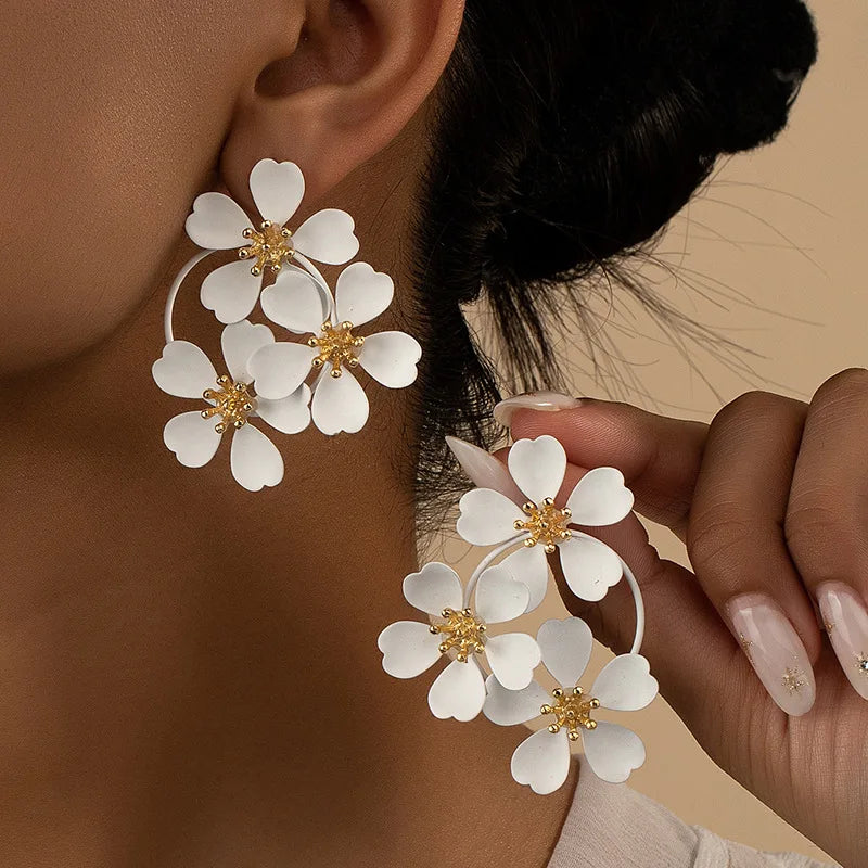 Retro Flower Earrings 