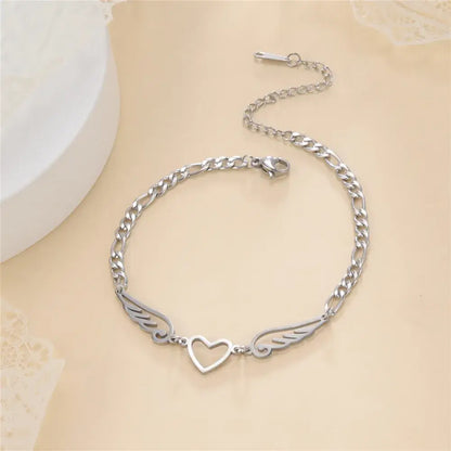 Stainless Steel Heart Anklet