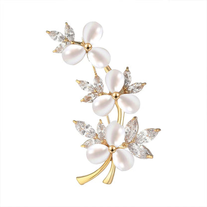 Flower Vine Shaped Brooch