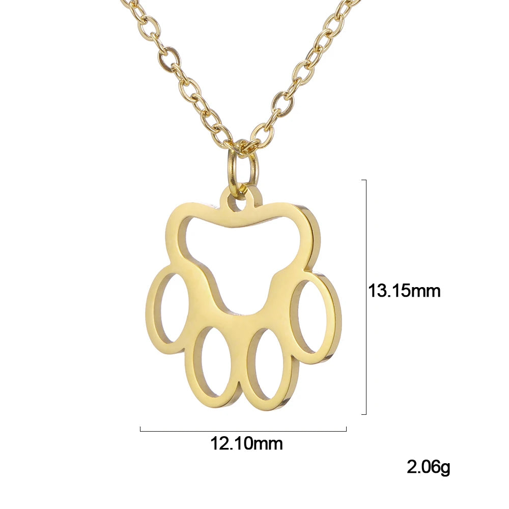 Paw Pendant Necklace