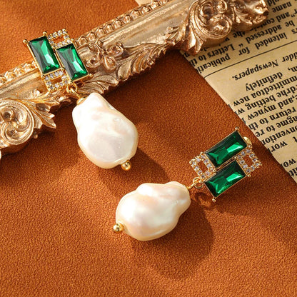 Retro Simulated Pearl Earrings