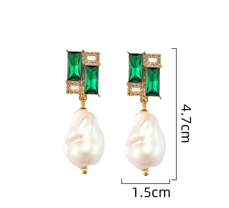 Retro Simulated Pearl Earrings