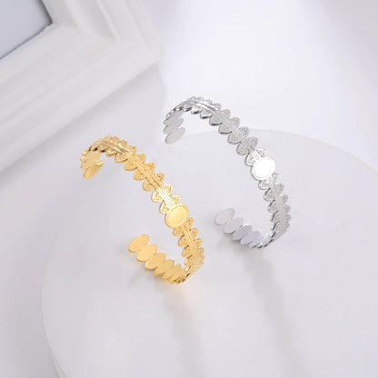 Irregular Oval Gold Bracelet