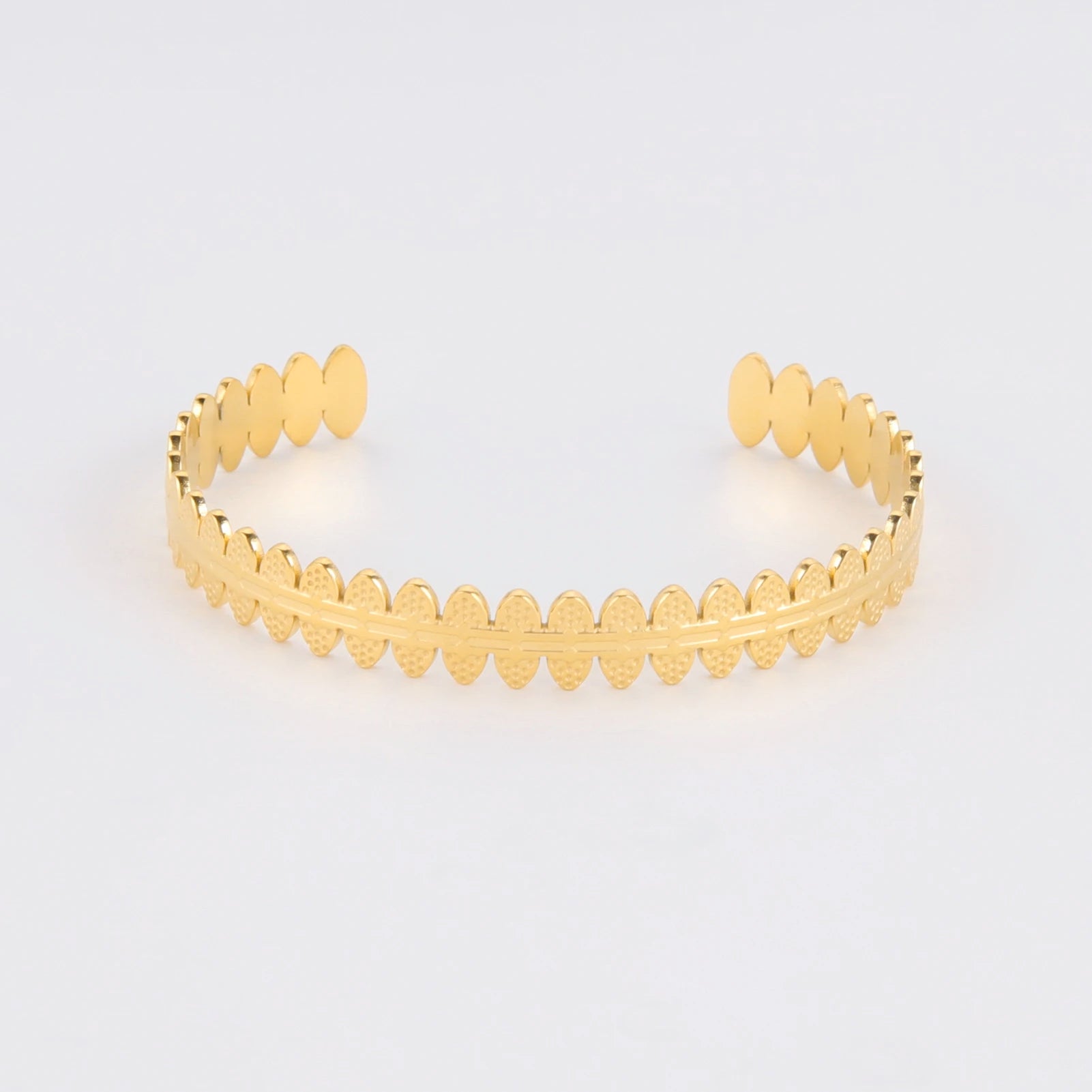 Irregular Oval Gold Bracelet