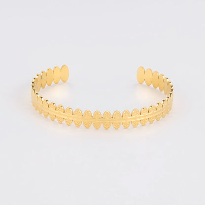 Irregular Oval Gold Bracelet