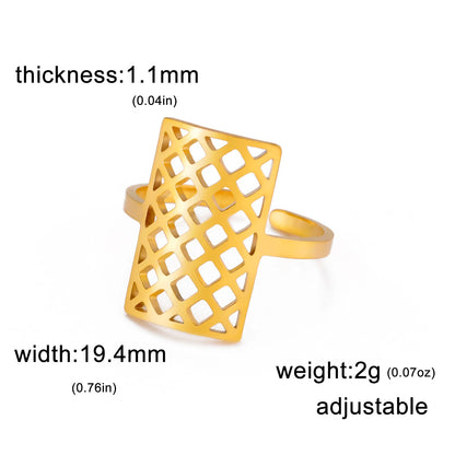 Trendy Geometric Finger Ring