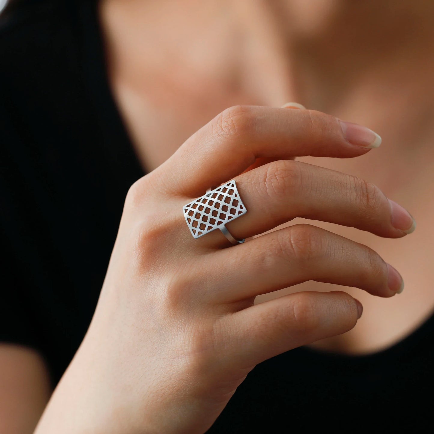 Trendy Geometric Finger Ring