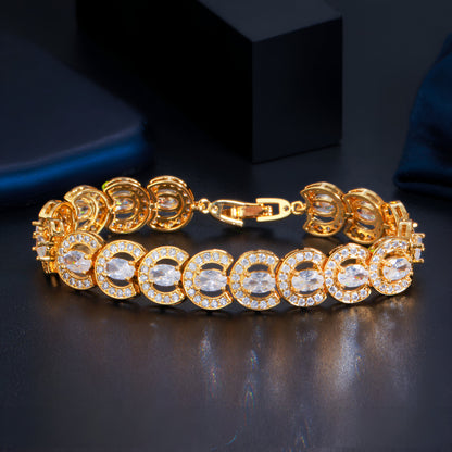 Glittering Chain Link Luxury Bracelet - JR NEST