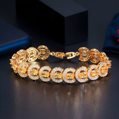 Glittering Chain Link Luxury Bracelet - JR NEST