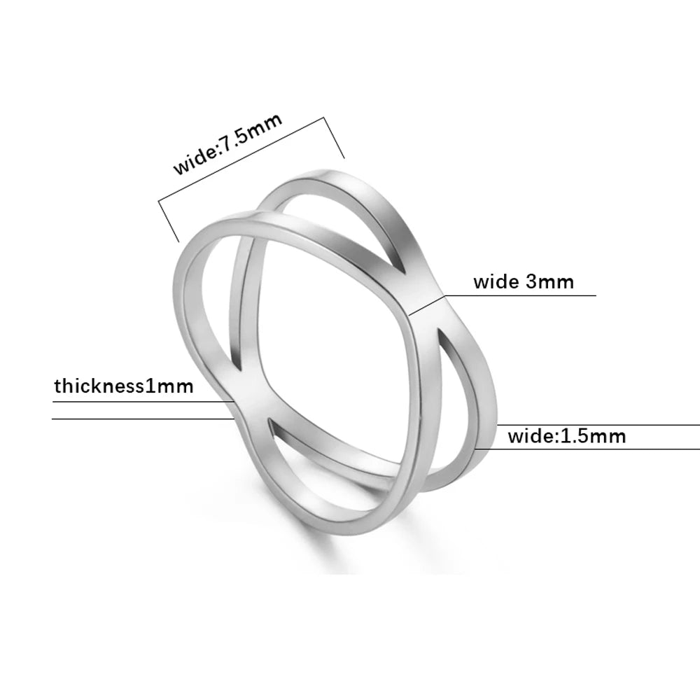 Minimalist Cross Ring