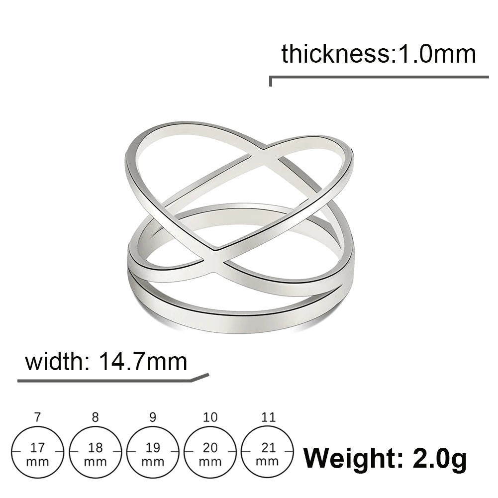 Minimalist Cross Ring