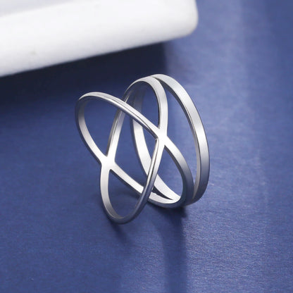 Minimalist Cross Ring