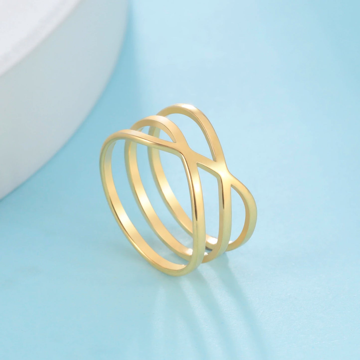 Minimalist Cross Ring