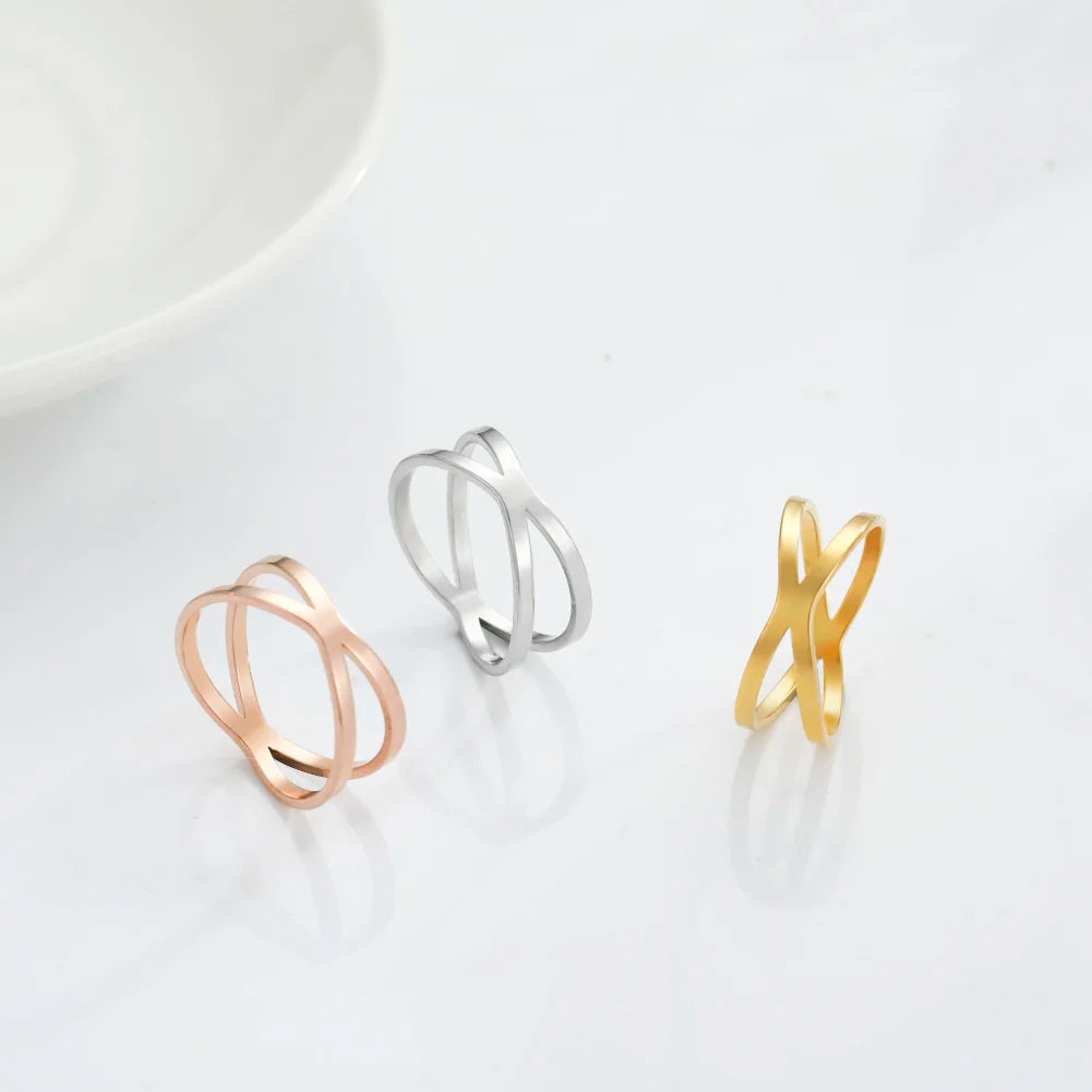 Minimalist Cross Ring