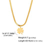 Clover Gold Snake Chain