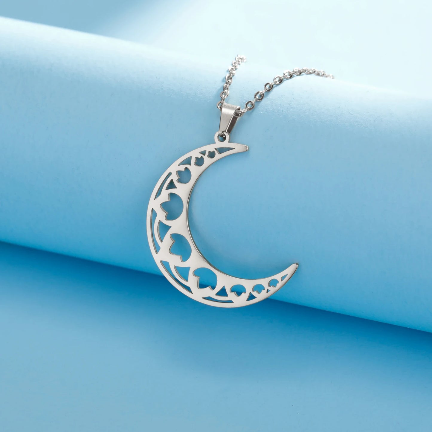 Crescent Moon Gold Chain