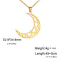 Crescent Moon Gold Chain