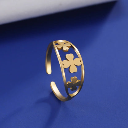 Fashion Gold Clover Finger Jewelry