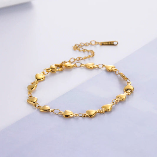 Skyrim Inspired Gold Heart Bracelet