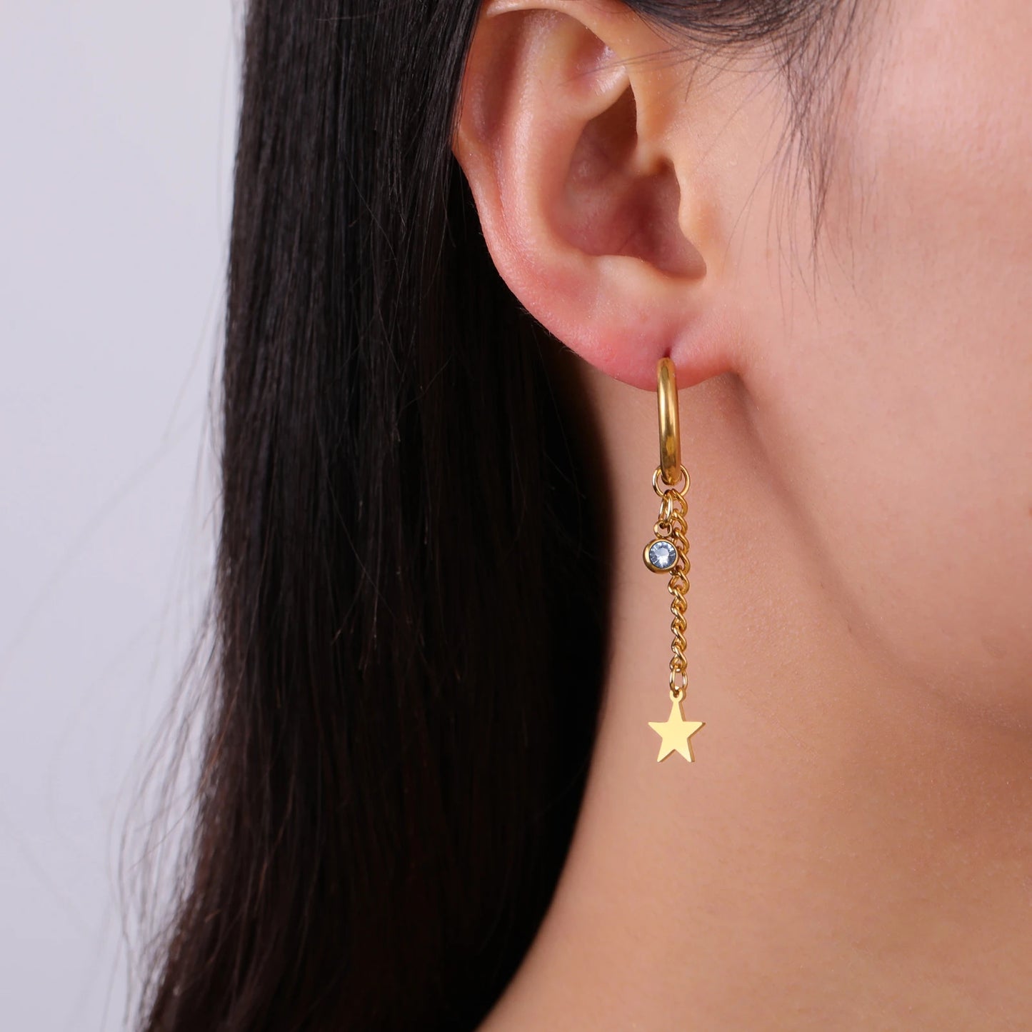 Heart Star Saturn Tassel Earrings