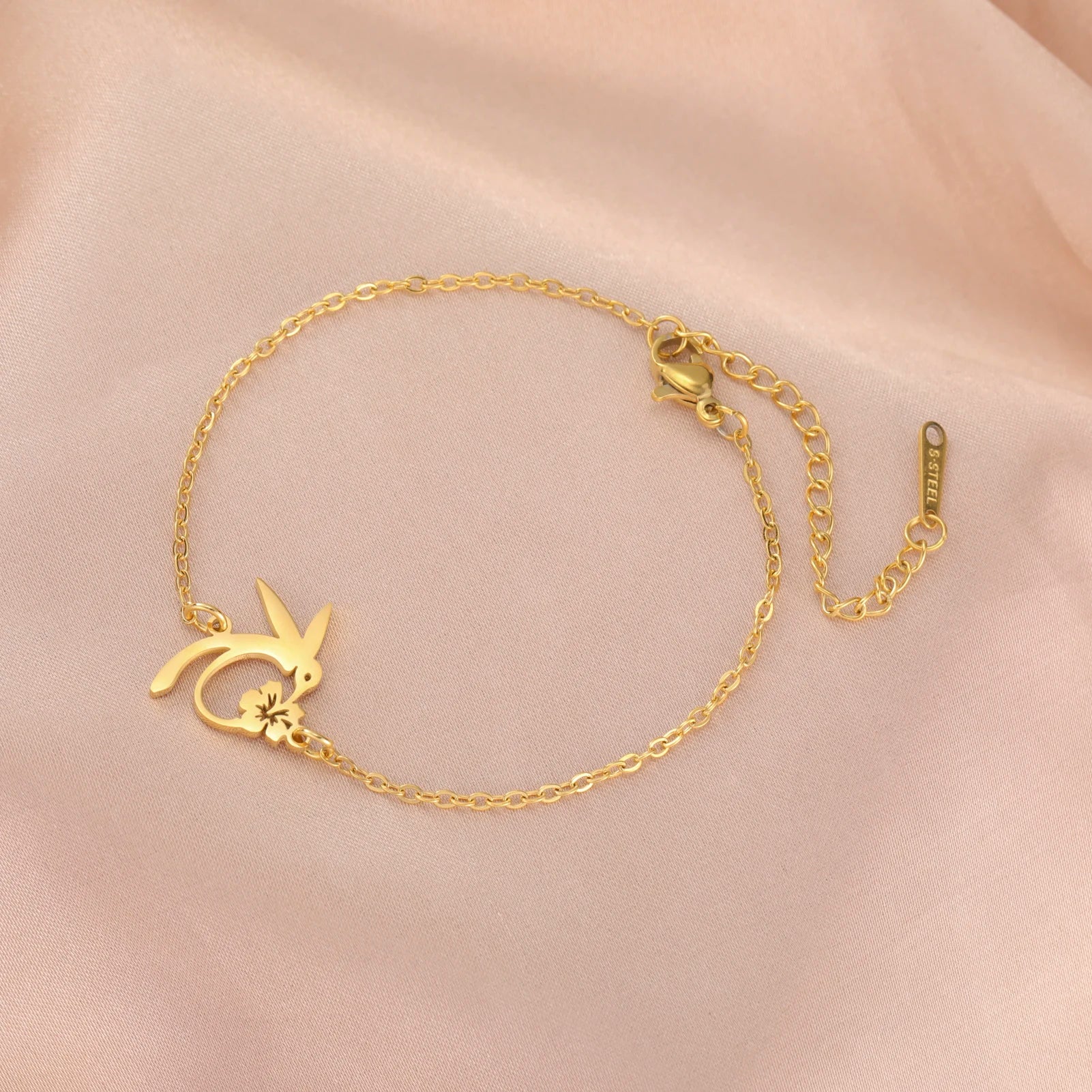 Bohemian Hummingbird Gold Bracelet