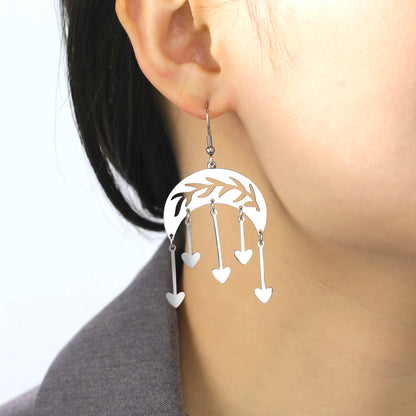 Nature-Inspired Moon Star Dangles