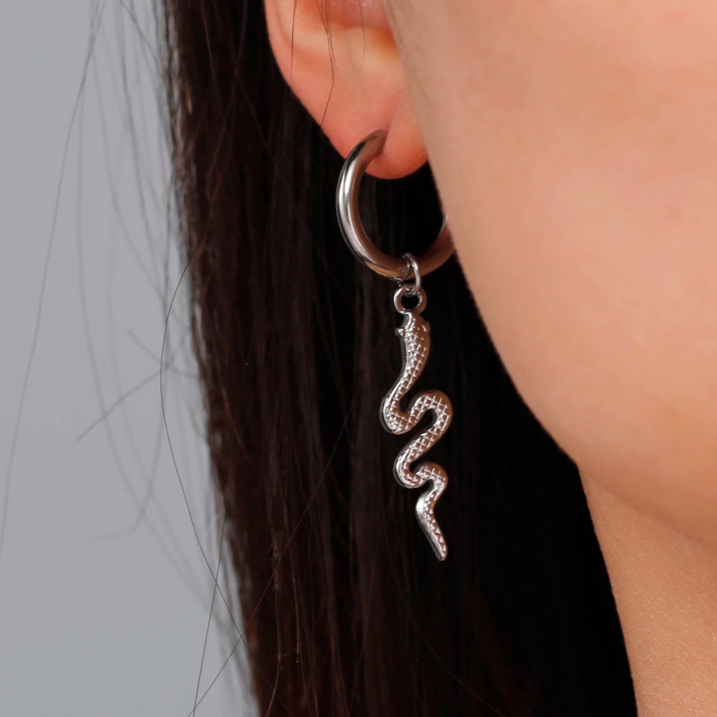 Gold Snake Earrings