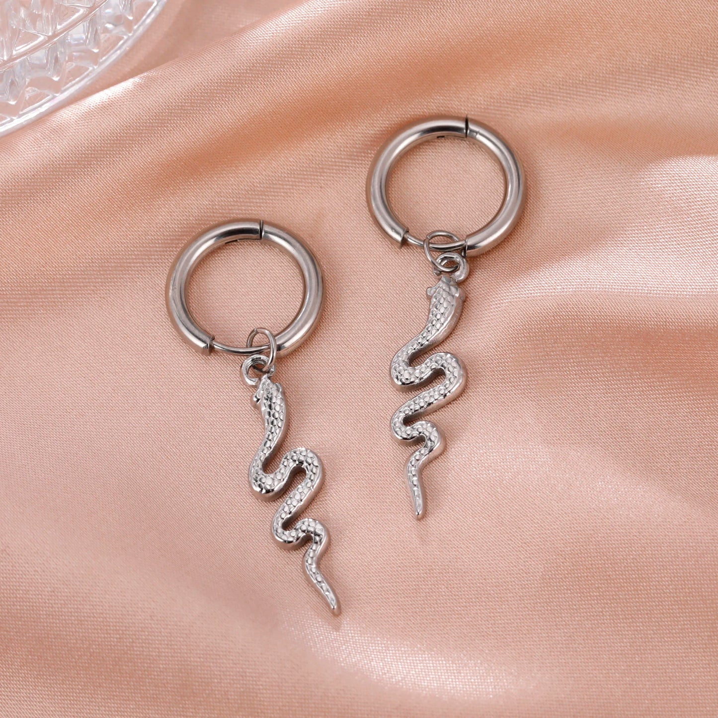 Gold Snake Earrings