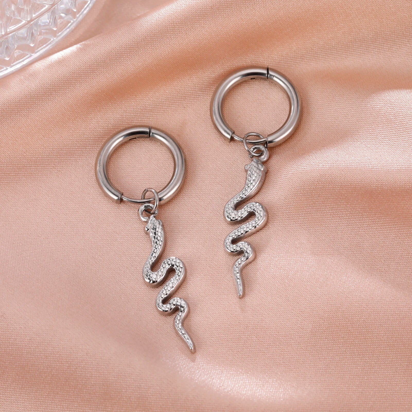 Gold Snake Earrings