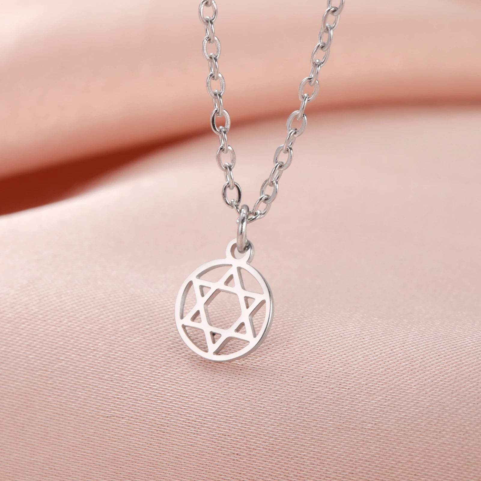 Stainless Steel Jewish Amulet