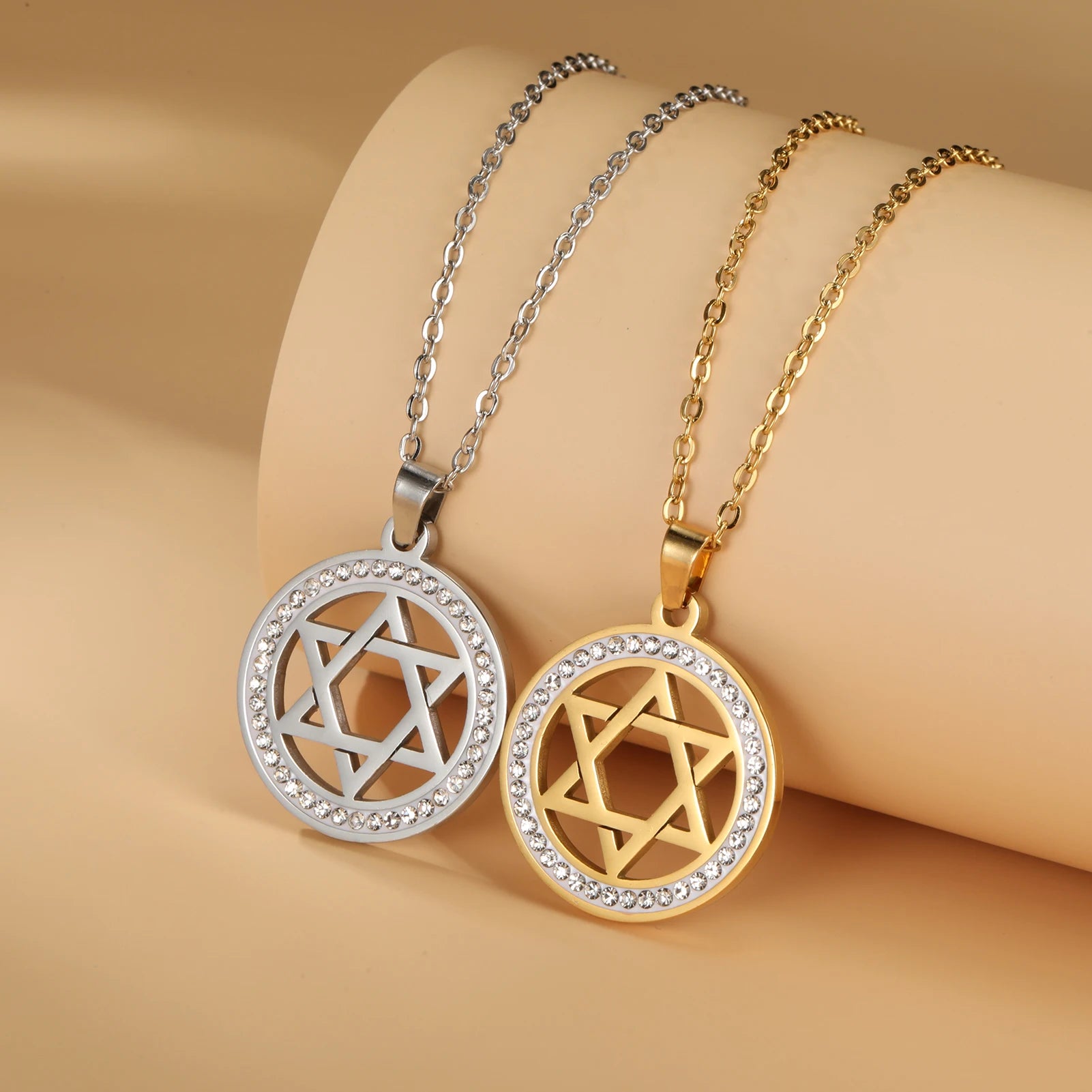 Hexagram Jewish Choker Necklace