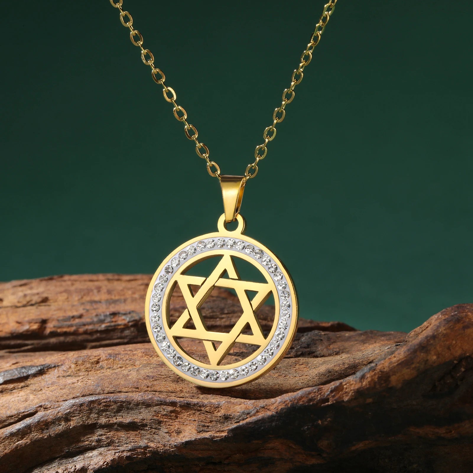 Hexagram Jewish Choker Necklace