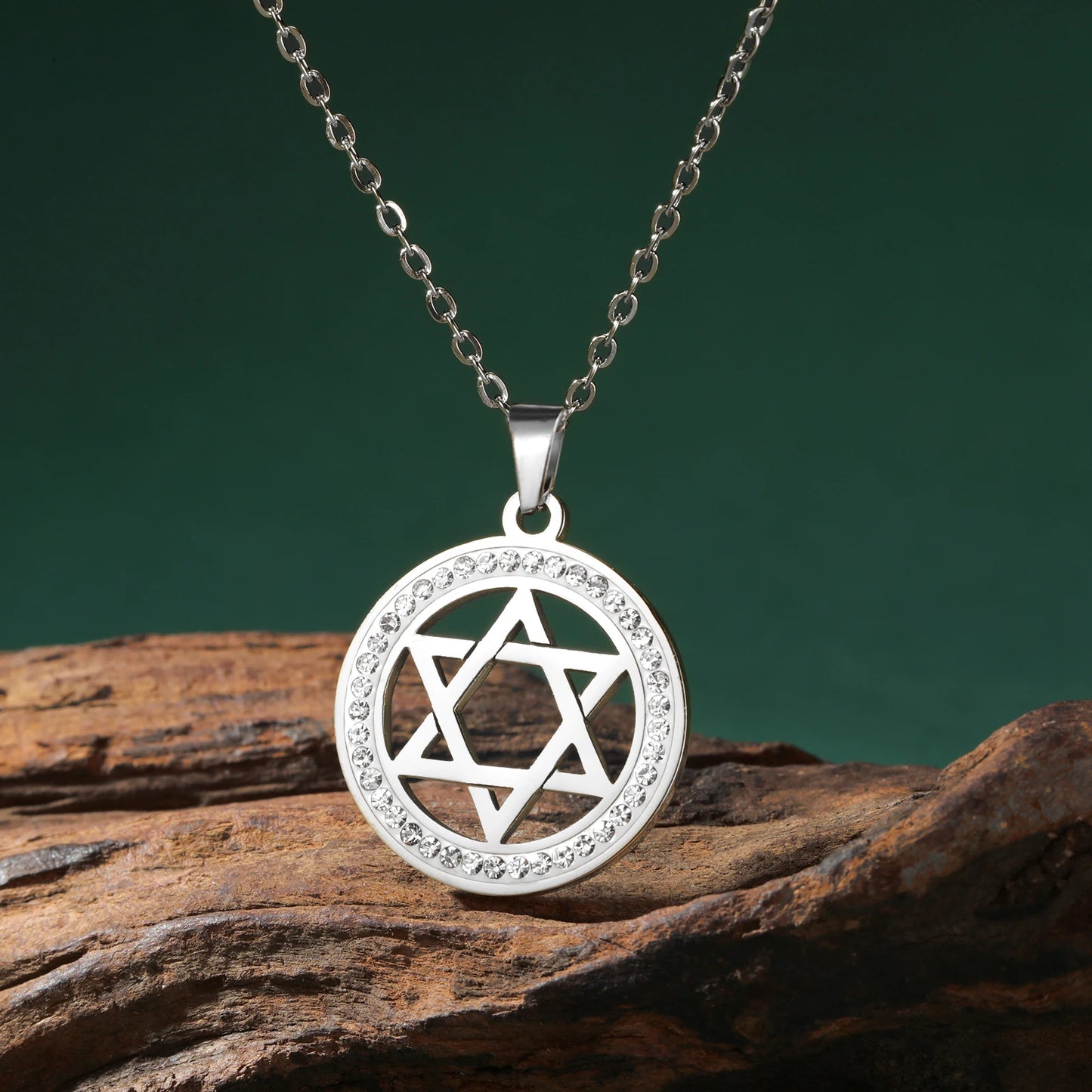 Hexagram Jewish Choker Necklace