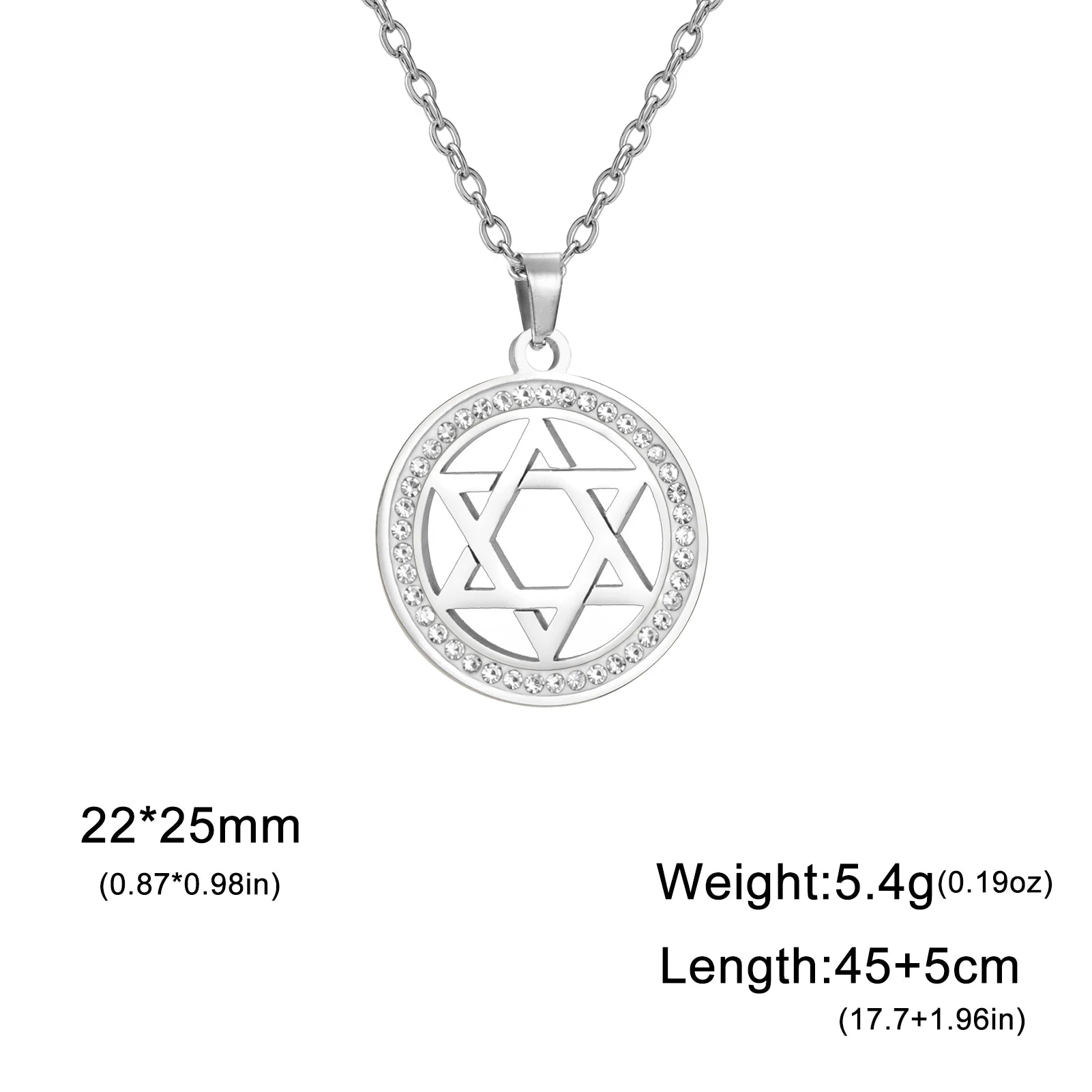 Hexagram Jewish Choker Necklace