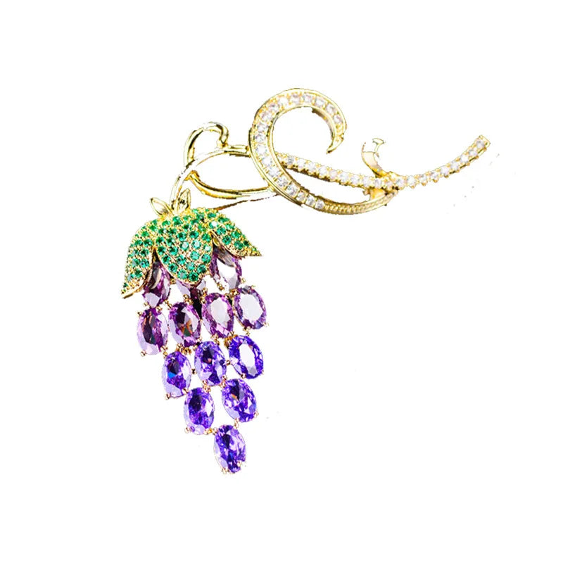 Grape Fruit Clothing  Brooch