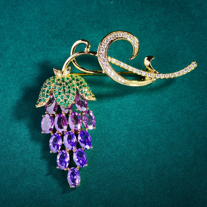 Grape Fruit Clothing  Brooch