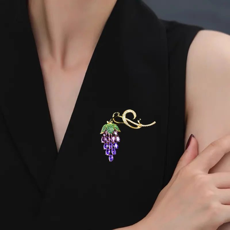 Grape Fruit Clothing  Brooch